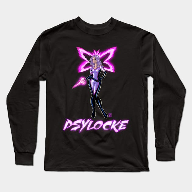 British Psylocke Long Sleeve T-Shirt by sergetowers80